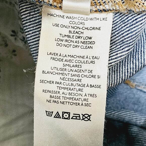 We the Free Denim Skirt A-Line Mini Women's Size 26 Casual Y2K Preppy - Picture 6 of 7